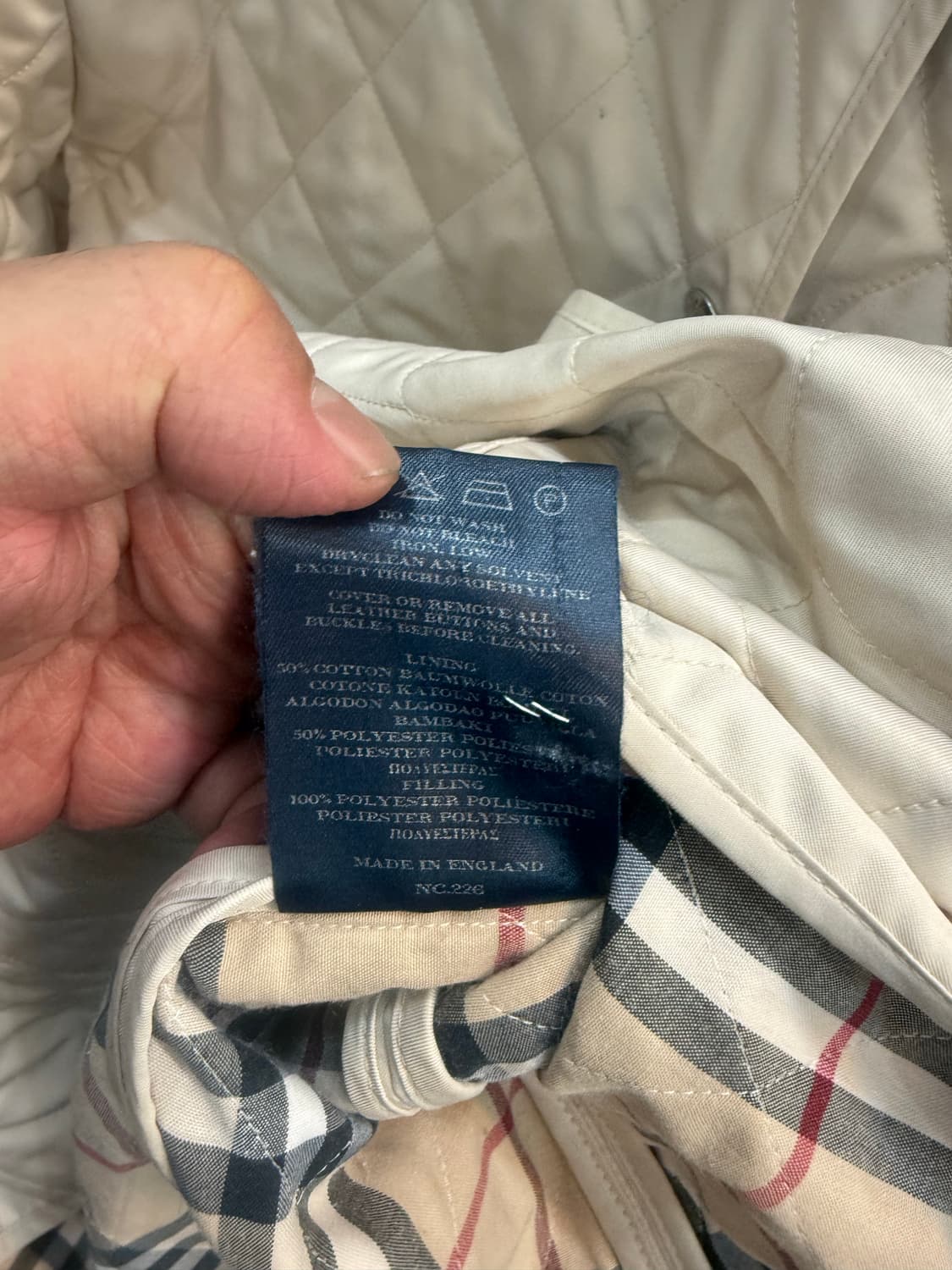 66-77 정품 버버리 누빔자켓 팝니다 상품이미지5