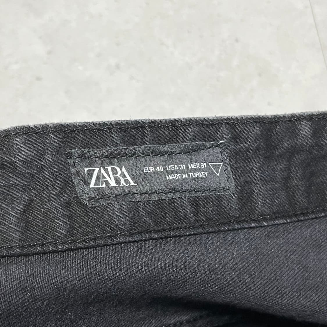 31 자라 흑청 바이커 팬츠 상품이미지3