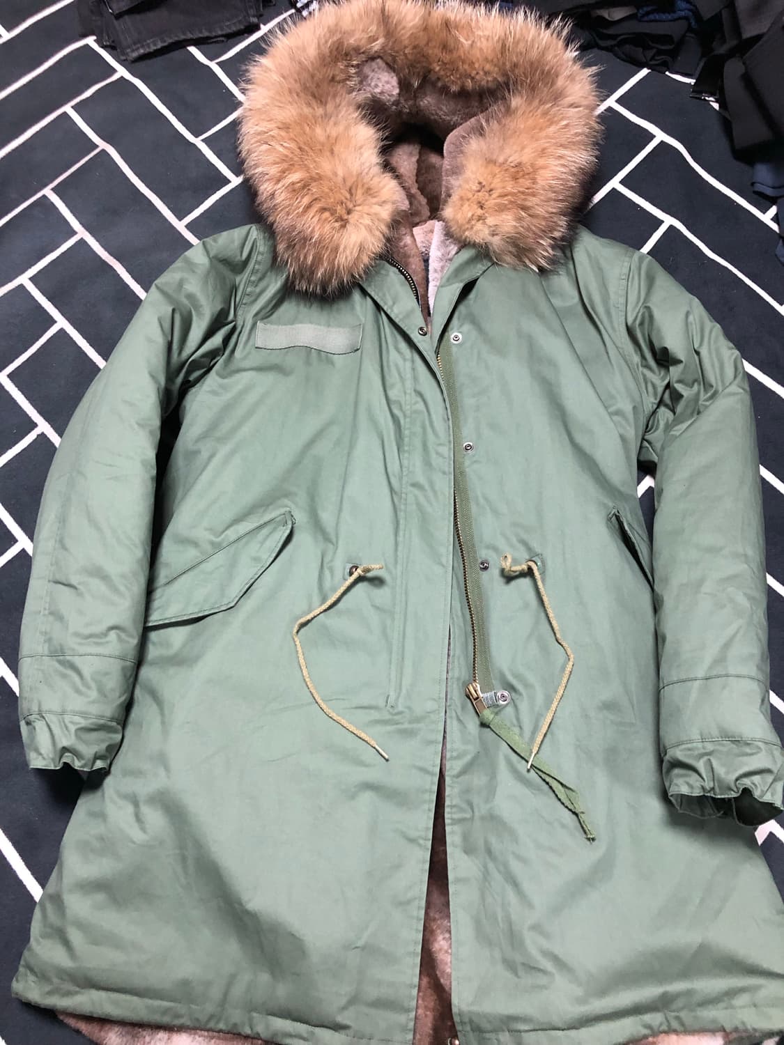 (새제품특가)미스터앤미세스st 빅라쿤퍼 야상패딩/무스탕에르메스올세인츠 상품이미지8