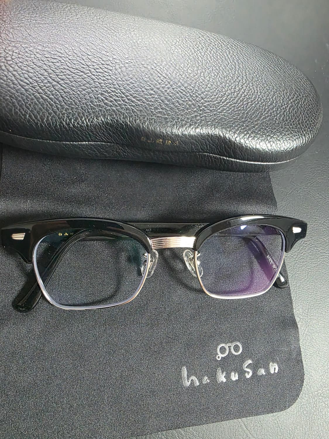 백산안경 폭시브로우 실버 상품이미지1