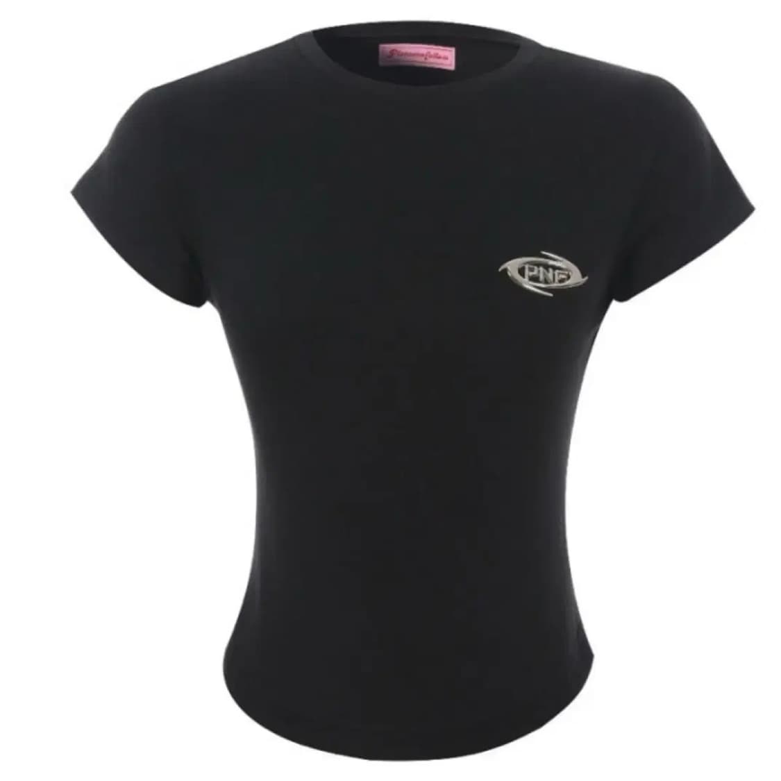 플리즈노팔로우 플노팔 엠블럼 반팔티 블랙 상품이미지1