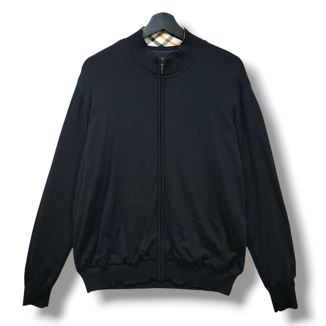 [100] 닥스 골프 블랙 니트 집업 가디건 상품이미지1