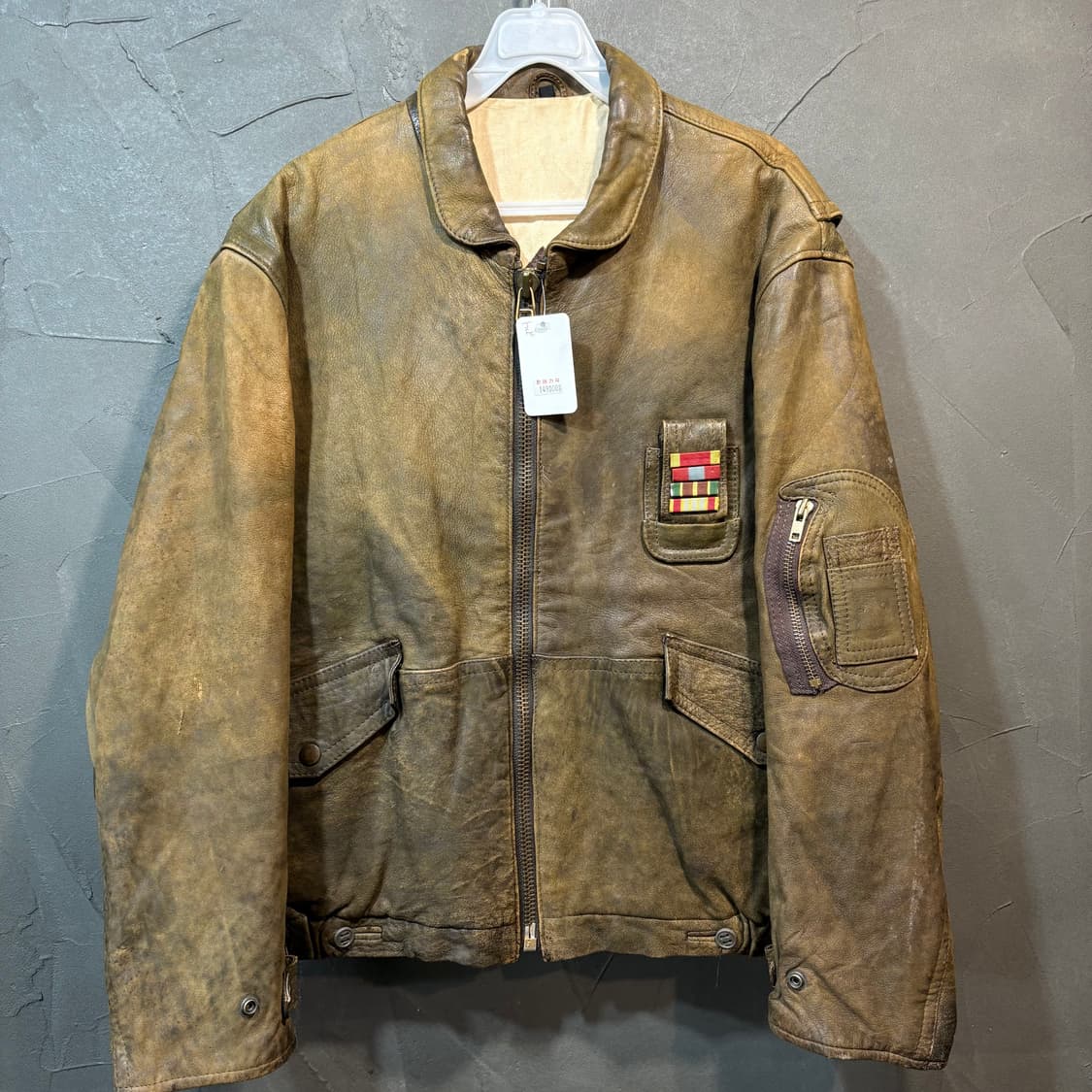 [L] VINTAGE 빈티지 양가죽 블루종  상품이미지1