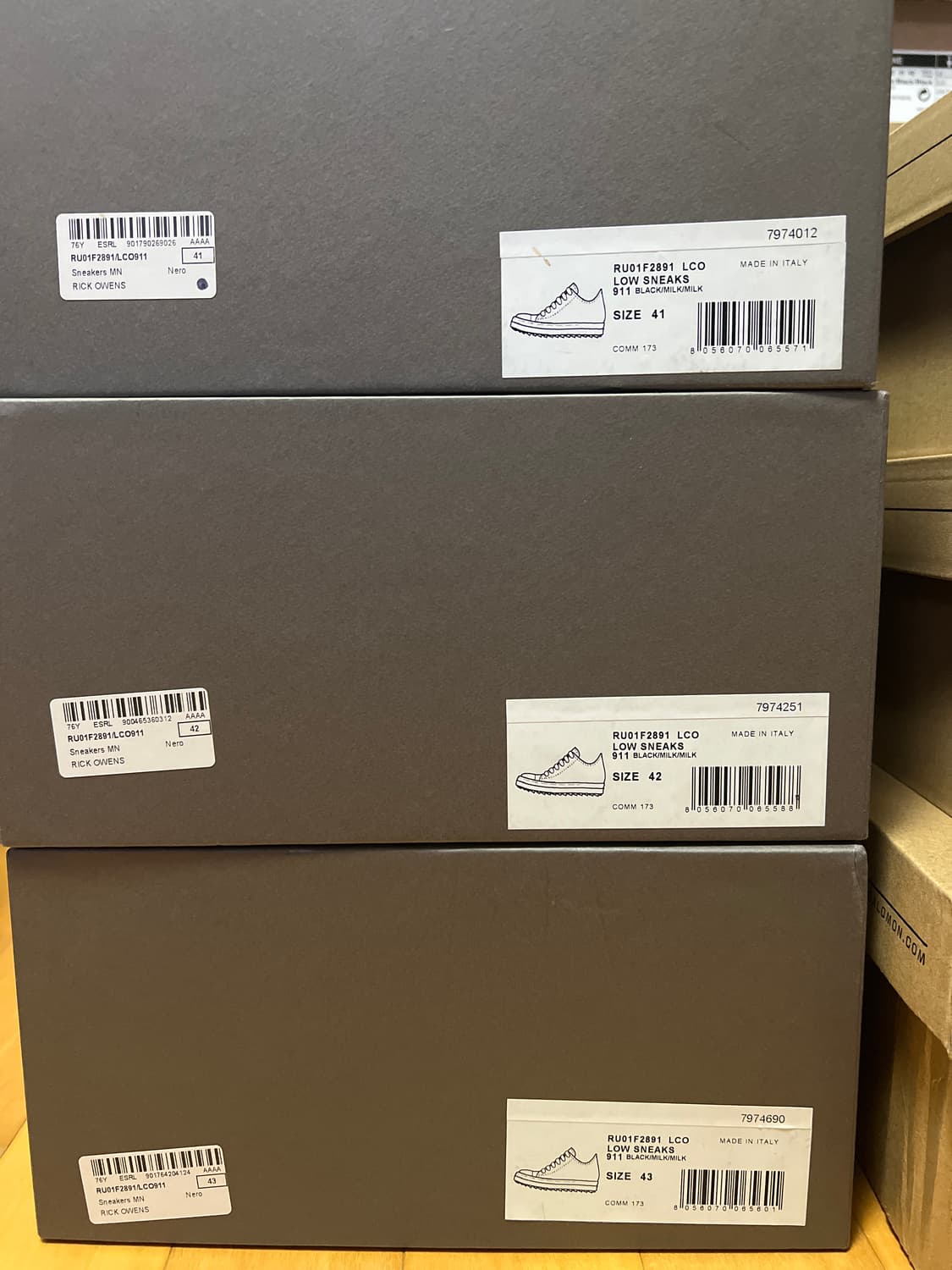 [새상품] 26ss 릭오웬스 LCO 스니커즈 (릭컨, 라몬즈, 릭컨버스) 상품이미지3