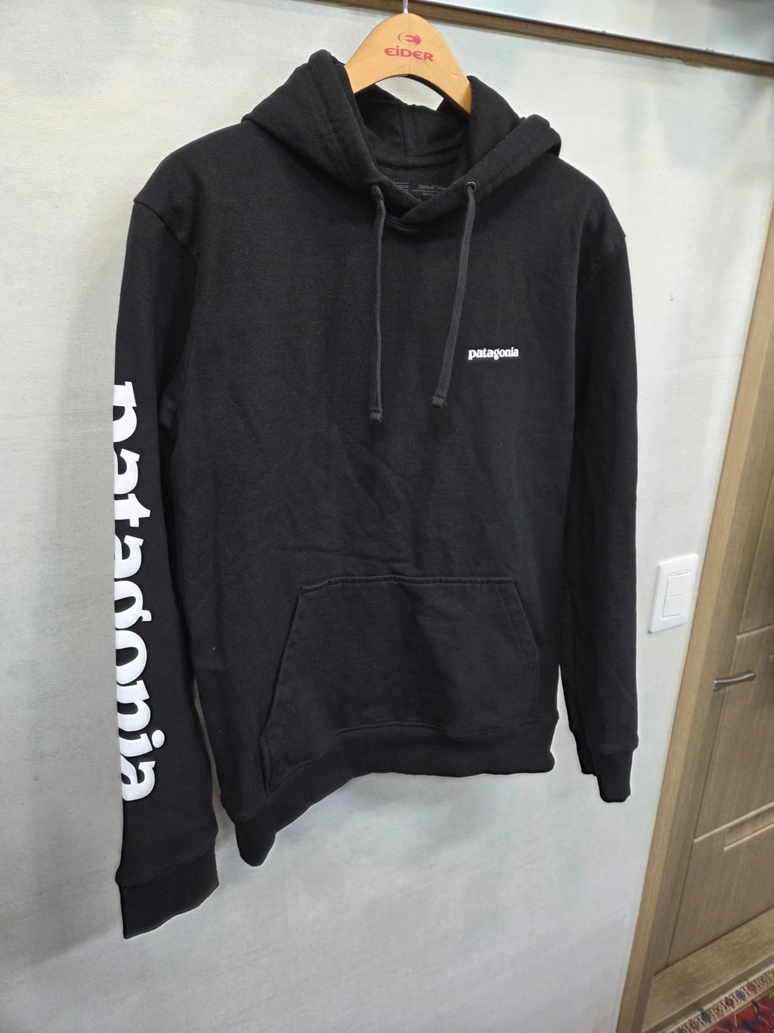 파타고니아 텍스트로고 기모 후드티 M 레귤러  상품이미지6