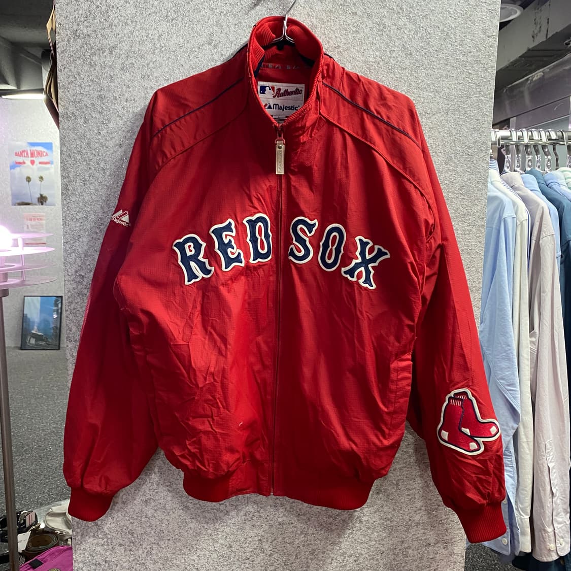 마제스틱 보스턴 레드삭스 MLB어센틱 스타디움 바시티자켓 A7 상품이미지2