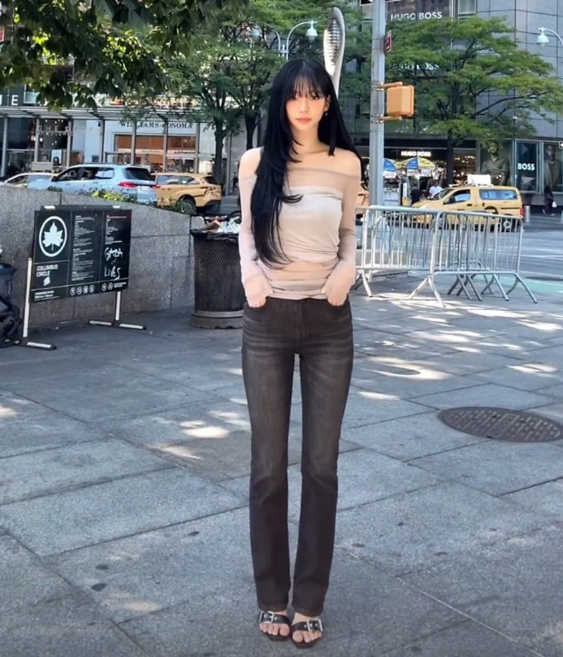 쓰리타임즈 카리나 바지 m사이즈 상품이미지2