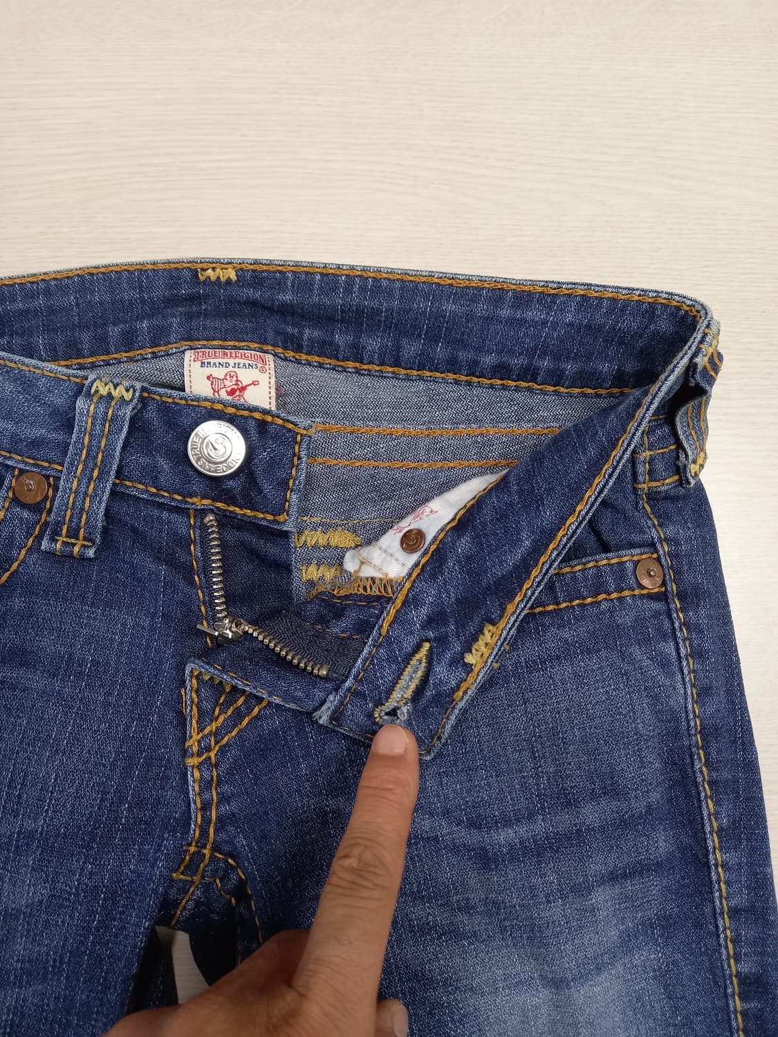 25 트루릴리젼 USA 골반 워싱 스판 슬림일자진 25-296 상품이미지7