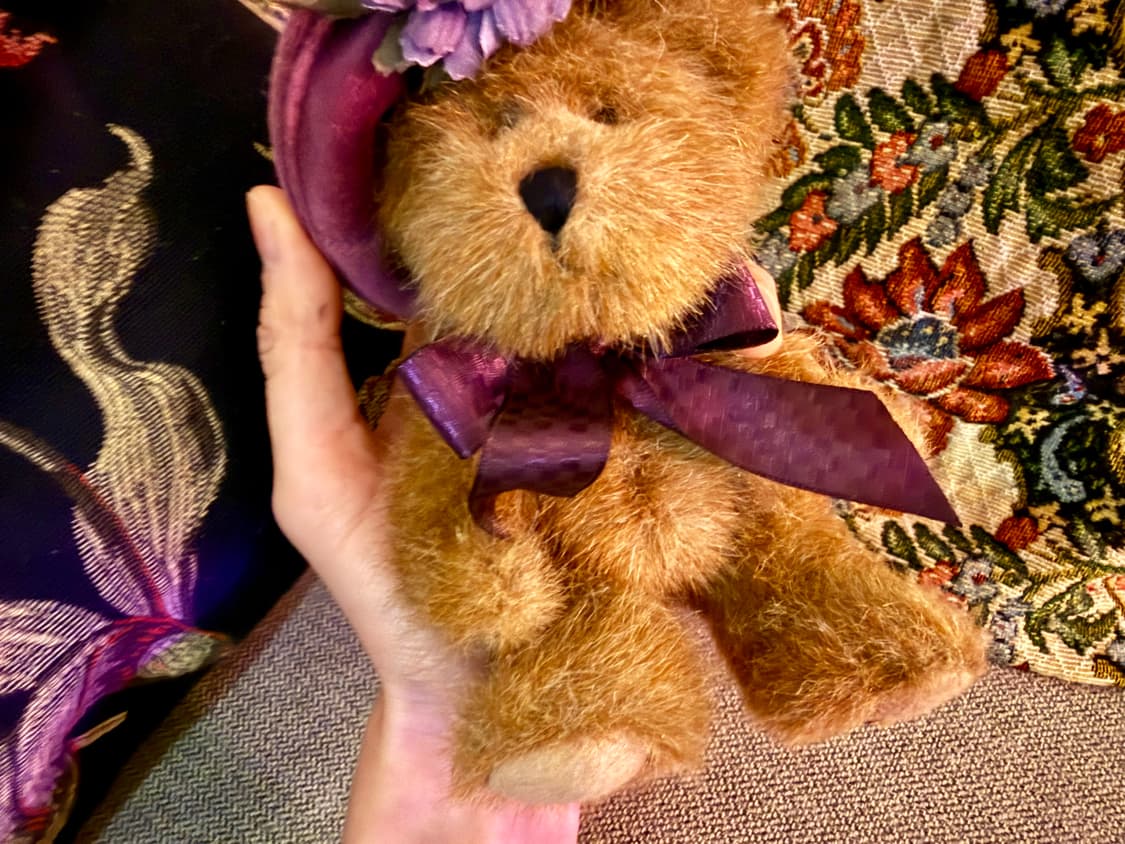 보이즈베어 관절테디베어 빈티지 꽃모자 아가곰 곰돌이 곰인형 상품이미지4