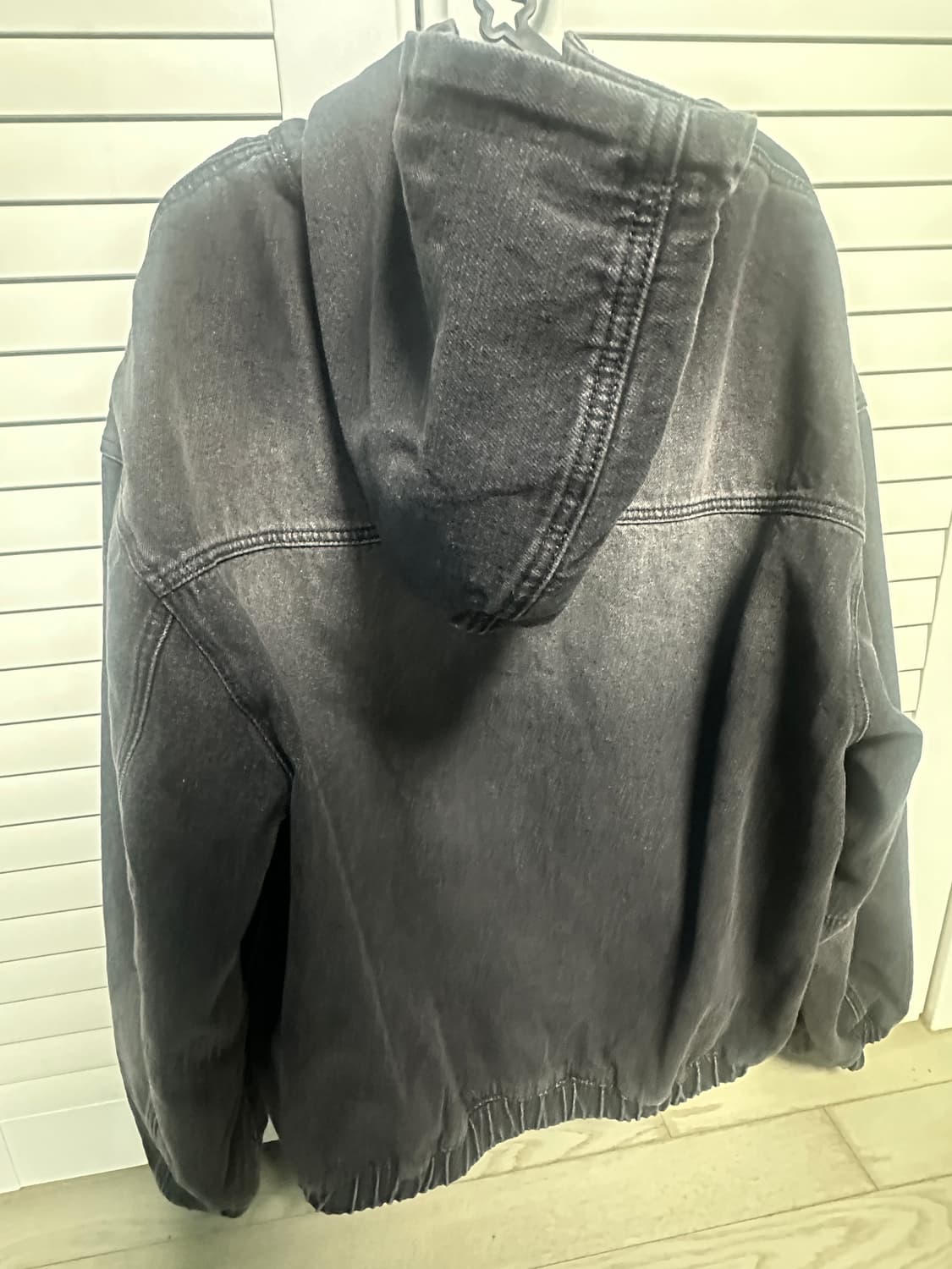 무신사 스탠다드 빅 브러쉬 오버사이즈 데님 후드집업 L size 상품이미지2