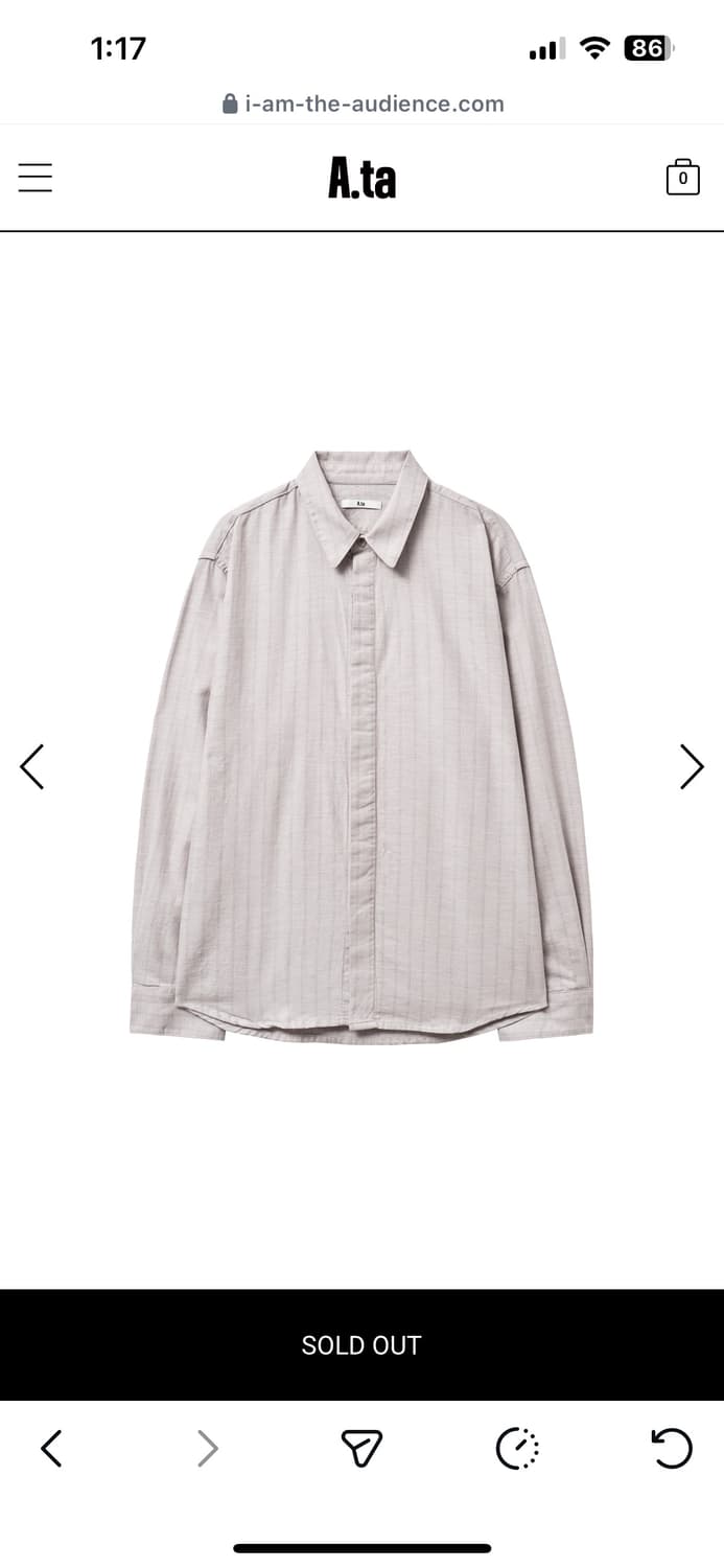 A.ta 빈티지 셔츠 m 상품이미지1