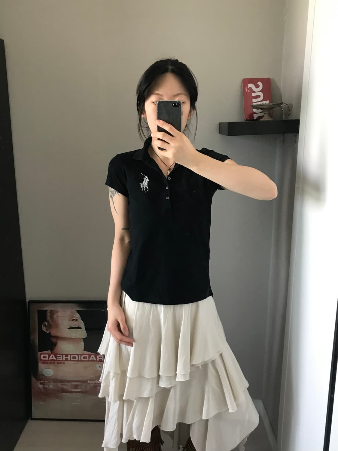 폴로 랄프로렌 빅포니로고 블렉 카라티 상품이미지4