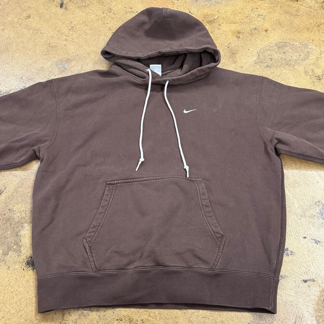 [정품/XL] 나이키 스우시 브라운 후드티 nrg b15 상품이미지3