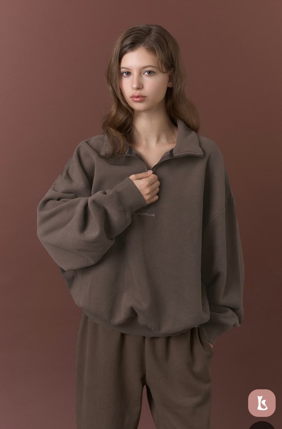 그란데라인 하프집업 맨투맨 상품이미지2