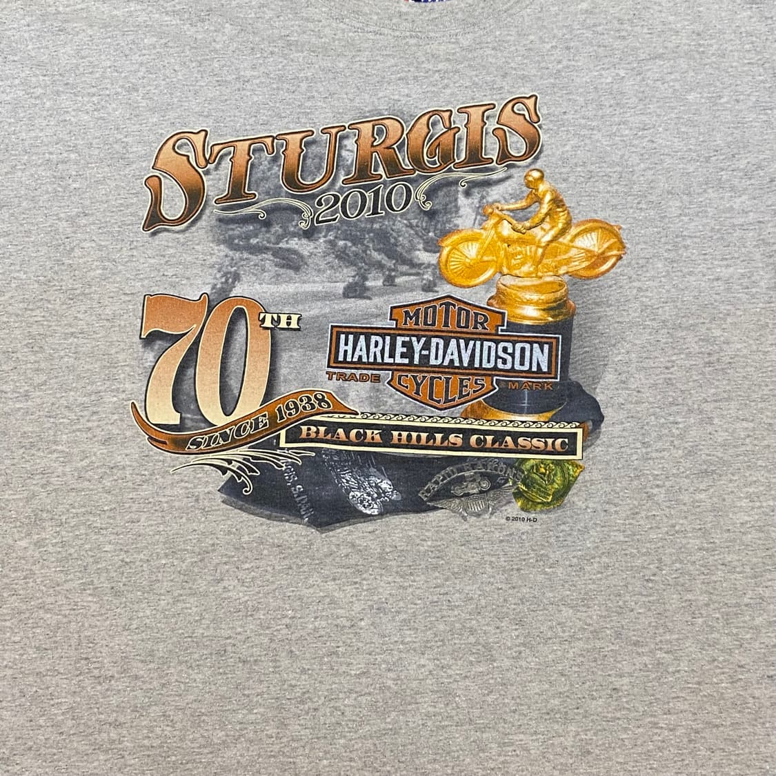 미국 빈티지 빅사이즈 할리데이비슨 70주년 레어 반팔티 상품이미지3