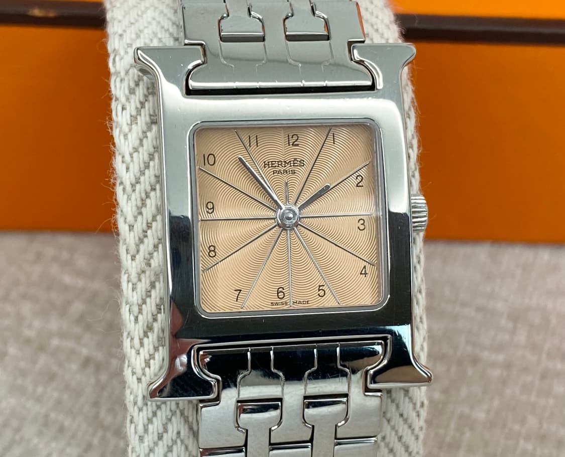 에르메스 H아워 1.210 인디핑크 스틸 여성용 쿼츠 PM 사이즈 상품이미지1