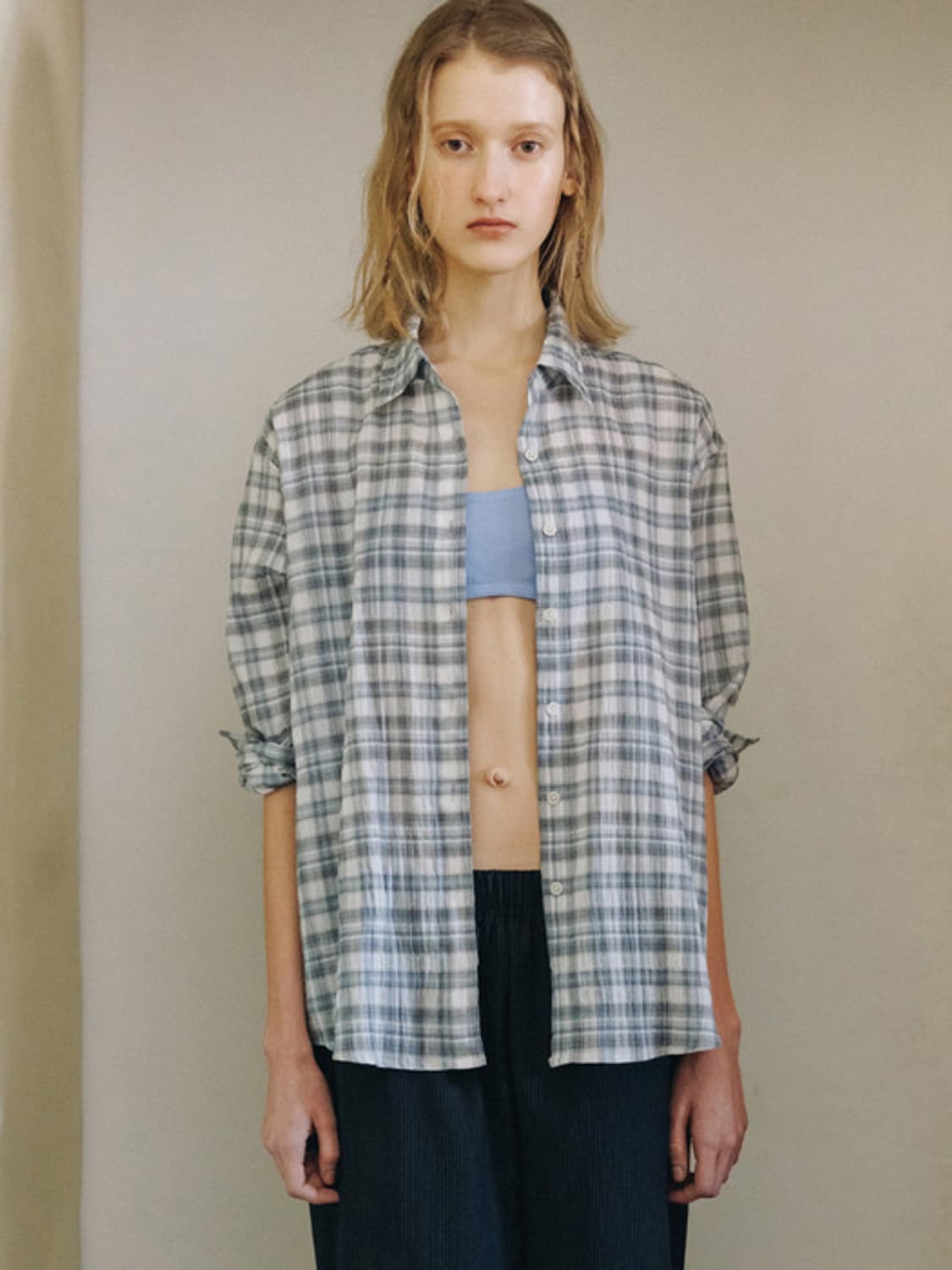 앤니즈 보호 체크 셔츠 Boho check shirt 상품이미지1