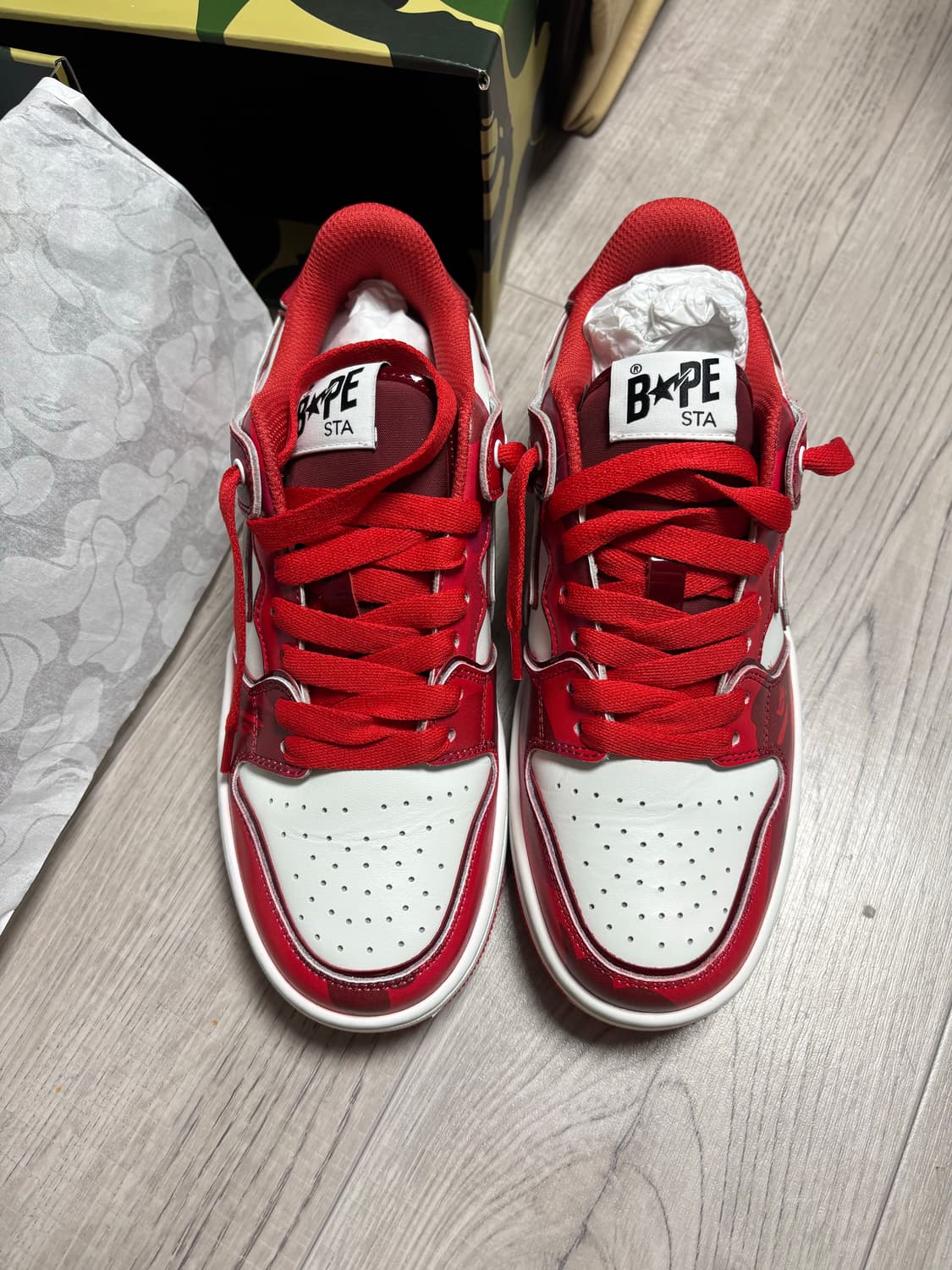 [8/260] 베이프 스케이트스타 #1 M2 레드 상품이미지1