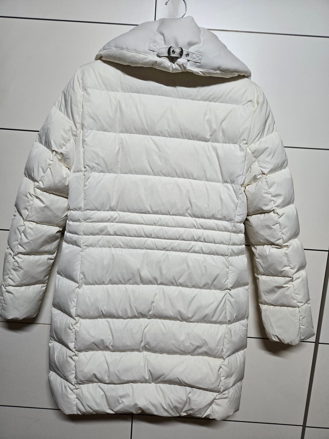 renoma(레노마)여성 아이보리 덕다운 롱 패딩 상품이미지4