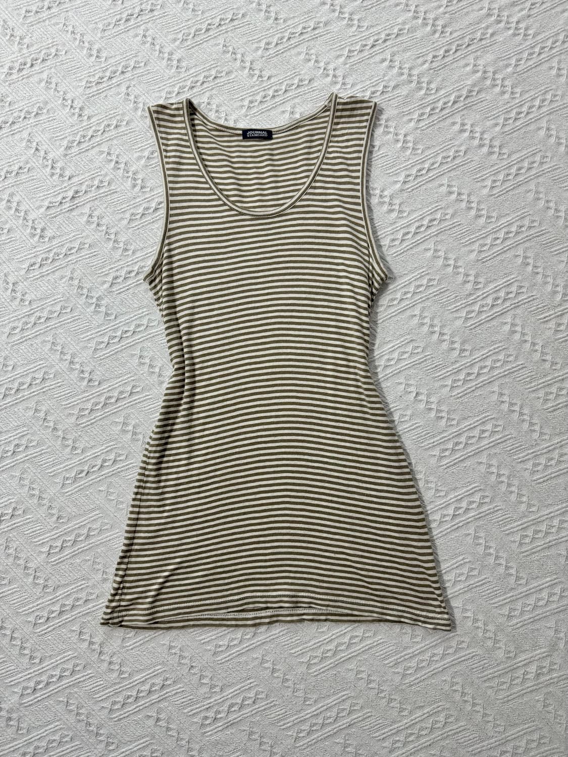 와이드 넥 스트라이프 레이어드 탑 2pcs SET 상품이미지10