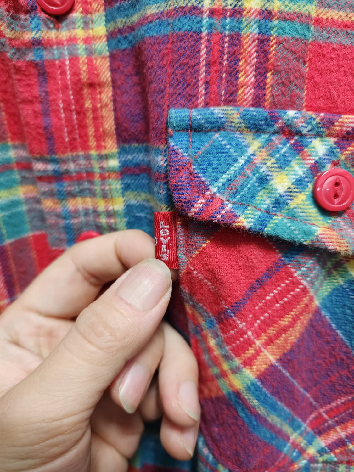 리바이스 트윌코튼 플란넬 워크 체크셔츠 상품이미지3