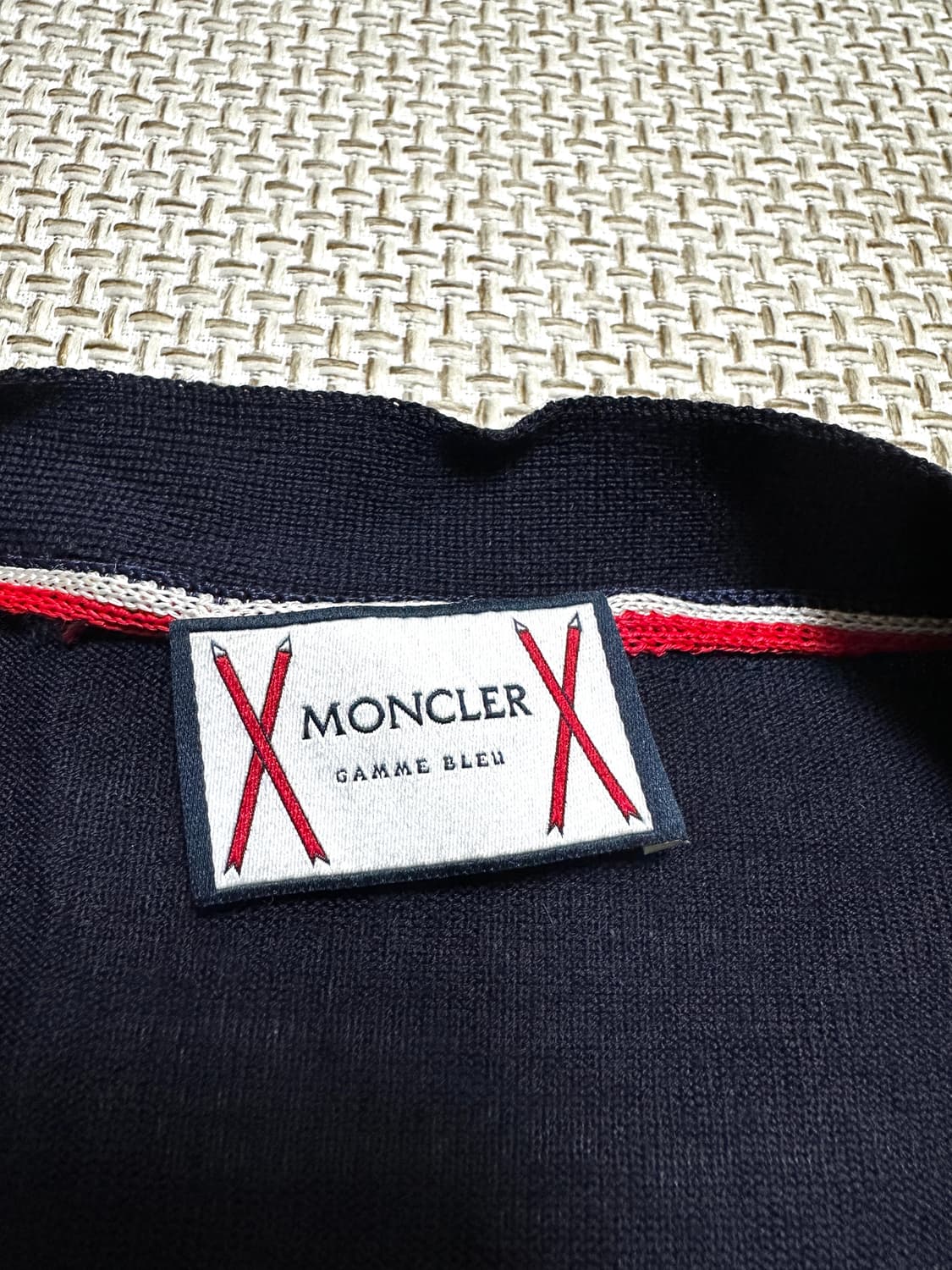 [M/백화점판] 몽클레어 감마블루 네이비 울 가디건 상품이미지3