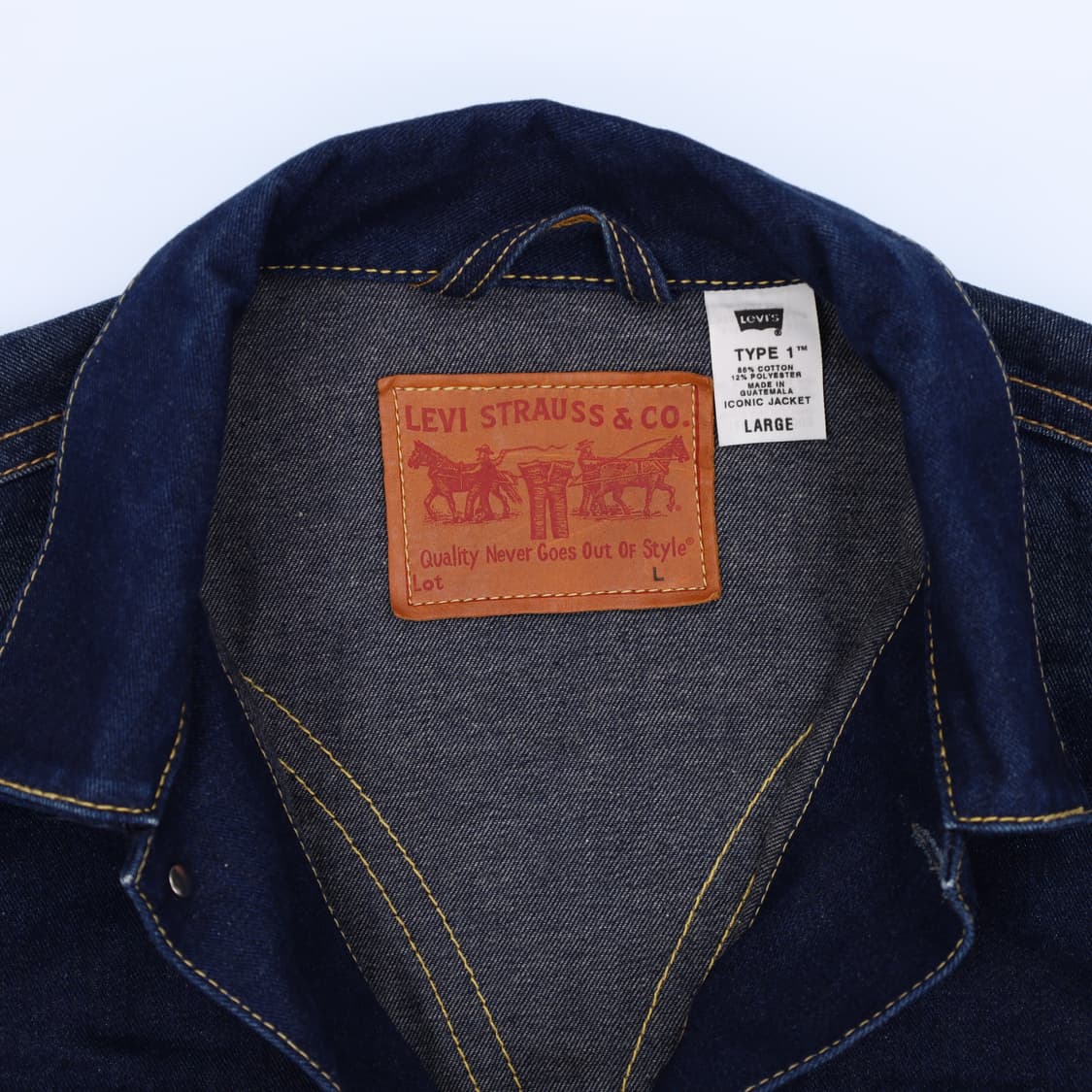 [L] 리바이스 Type1 아이코닉 웨스턴 트러커 데님 청자켓 N6936 상품이미지5