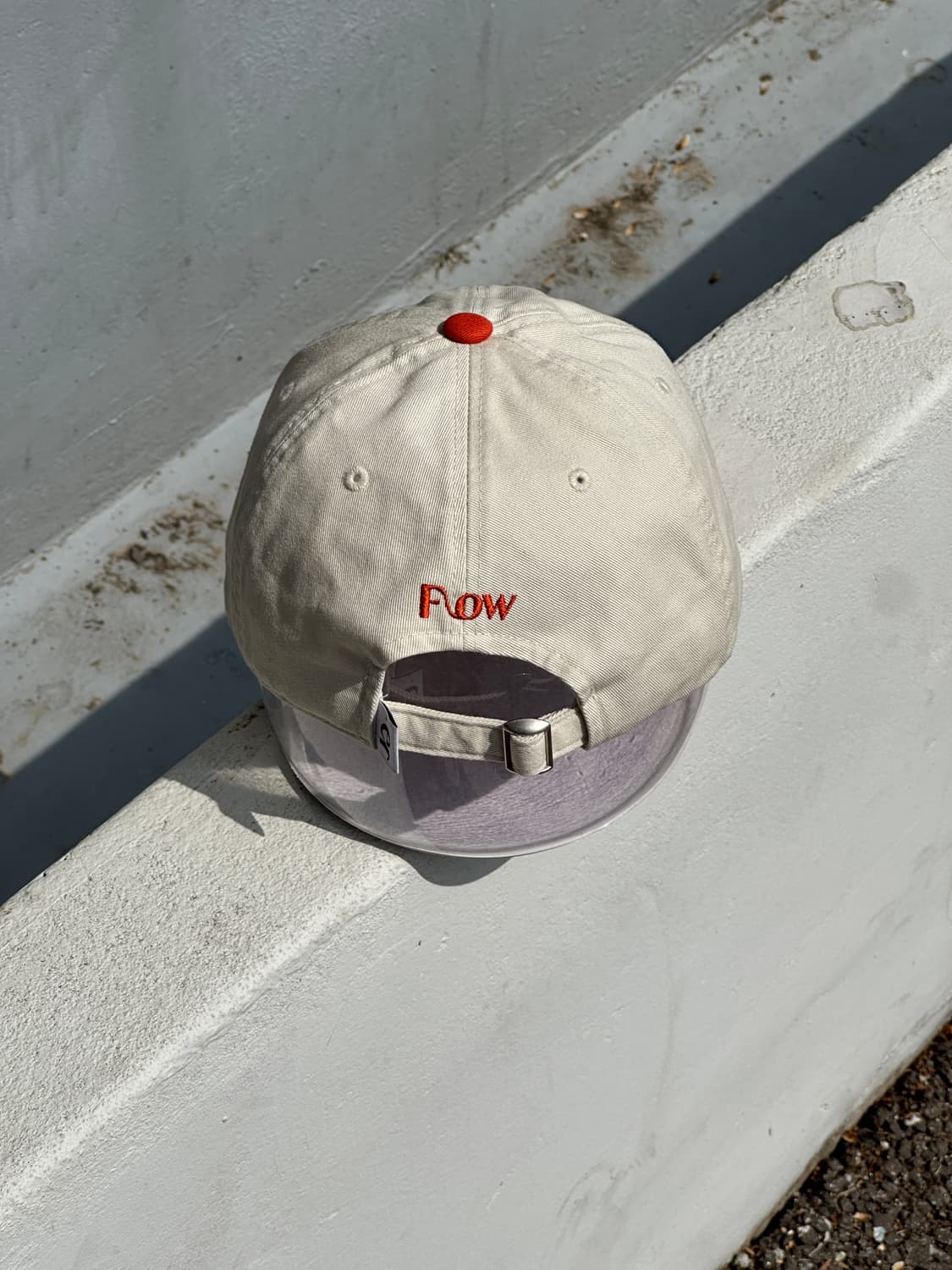 [F] ER 아이보리 오렌지 빈티지 볼캡 모자 상품이미지4