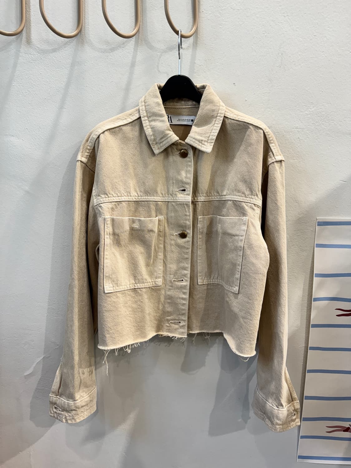 zara 크롭 데님자켓 상품이미지2