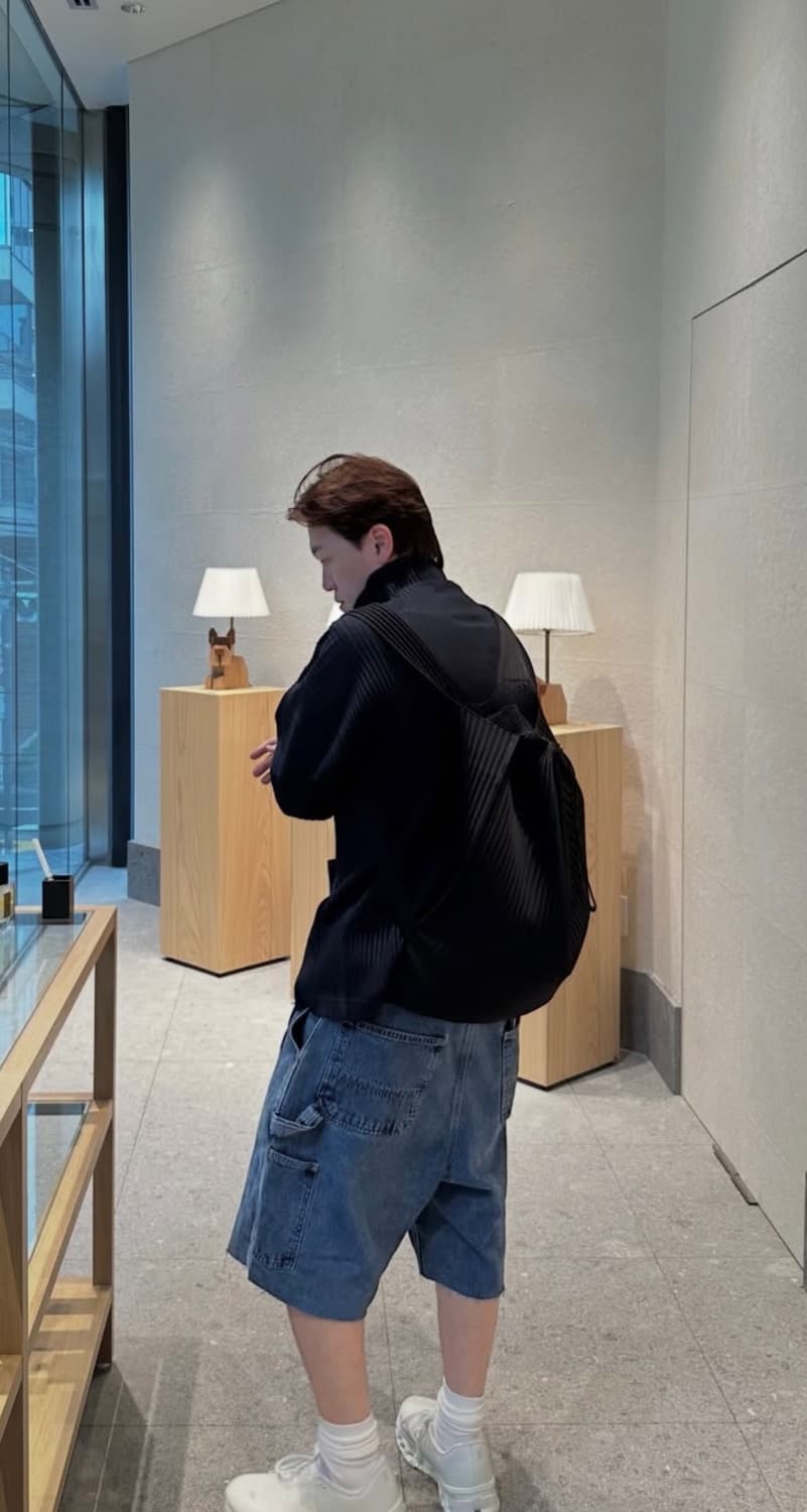 옴므플리세 하이넥 자켓 상품이미지3