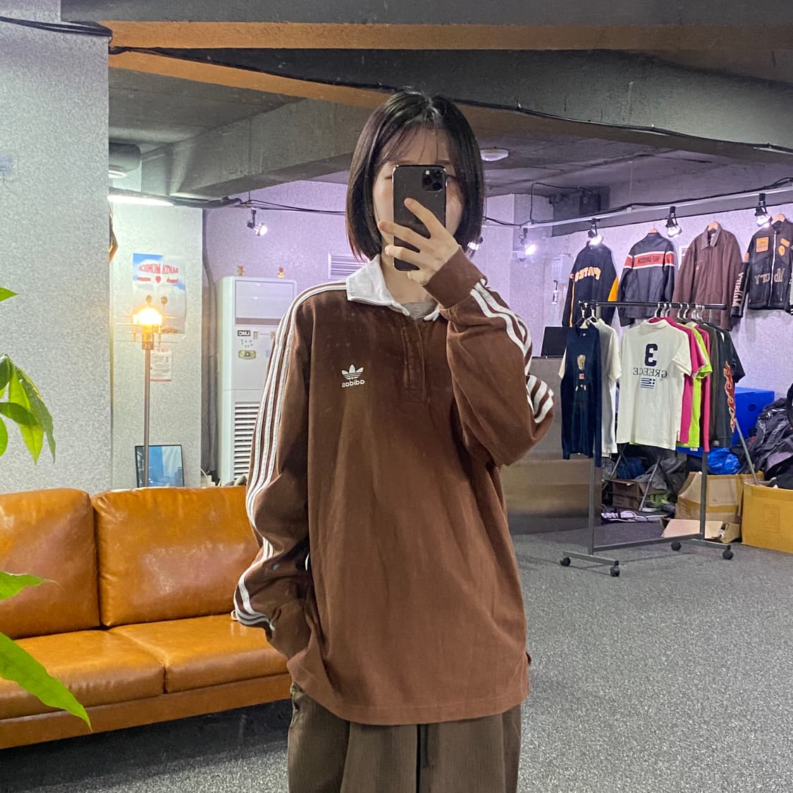 아디다스 파이어버드 브라운 트랙탑 럭비티 B5031 상품이미지1