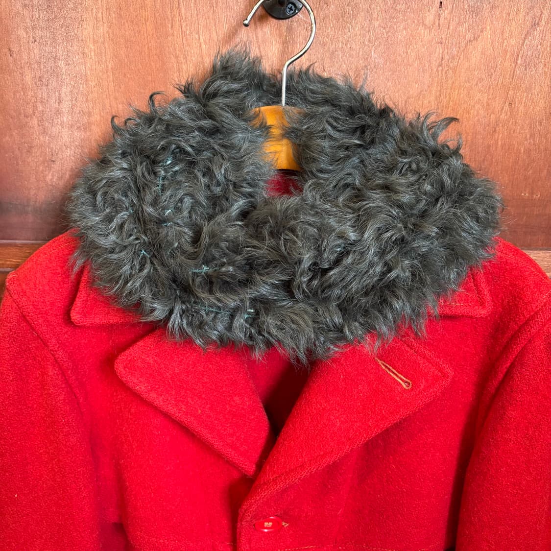 EUGENIA KIM 유제니아킴 천연 램퍼 빈티지 넥워머 카키그레이 상품이미지4