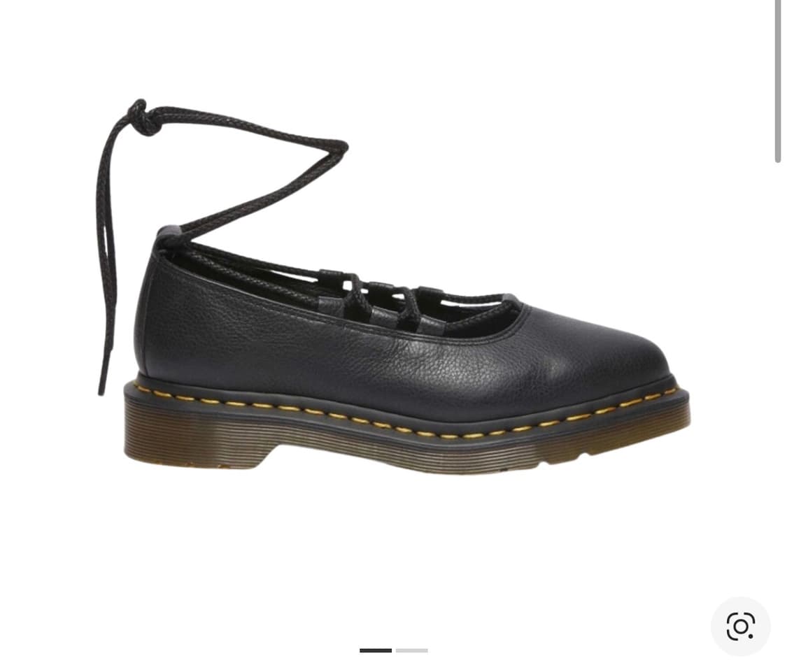 닥터마틴 엘피 2 레이스업 버지니아 레더 발레 플랫 블랙 상품이미지3