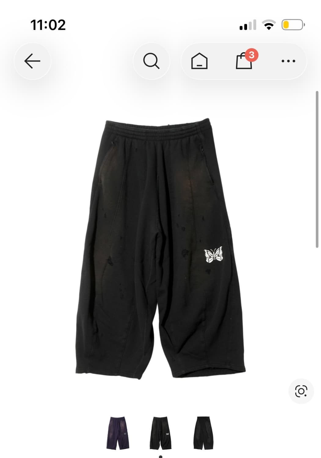 니들스 hd 트랙팬츠 L 블랙 새상품 상품이미지1