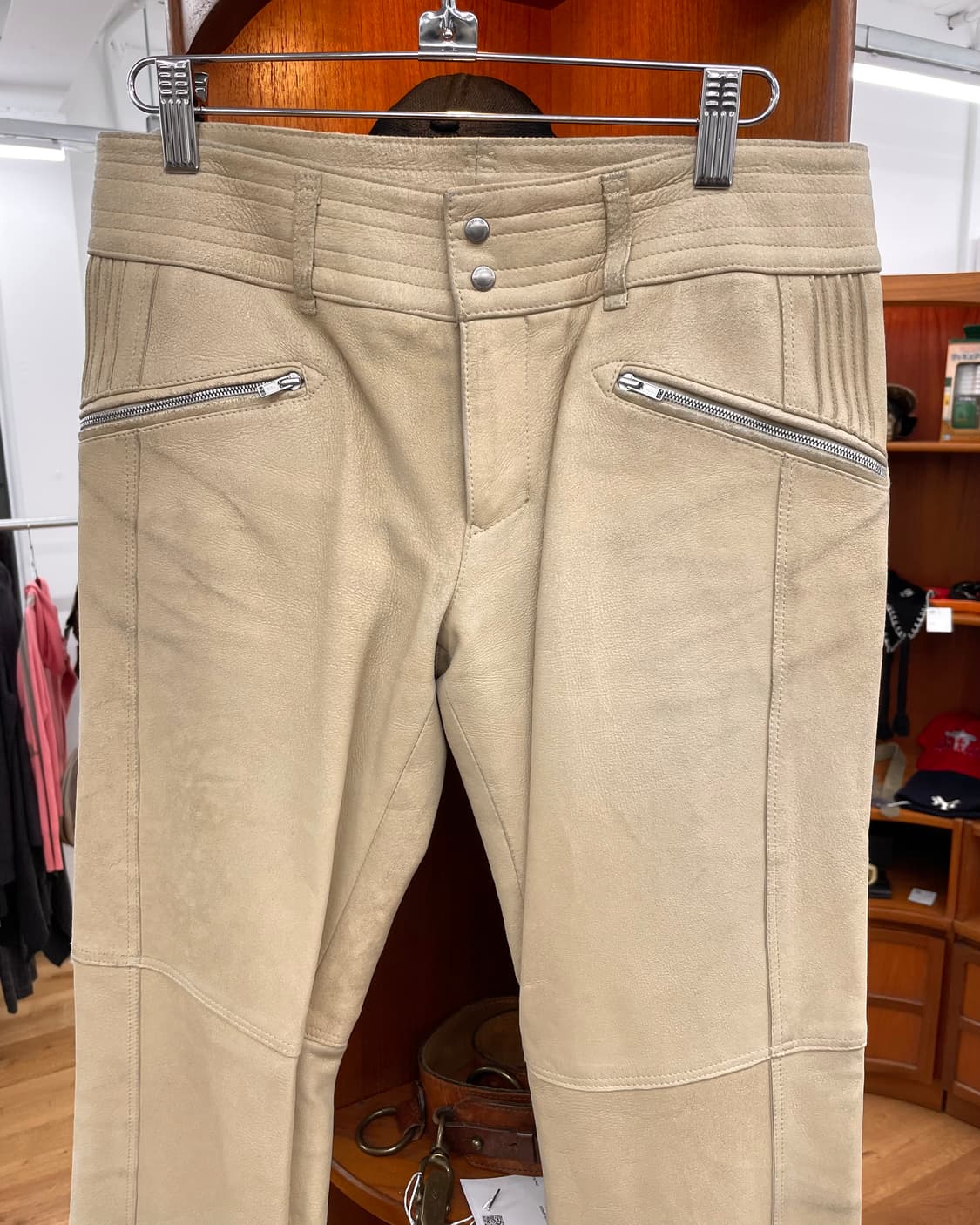 [M] COMME CA DU MODE 레더 세미 플레어 팬츠 상품이미지7