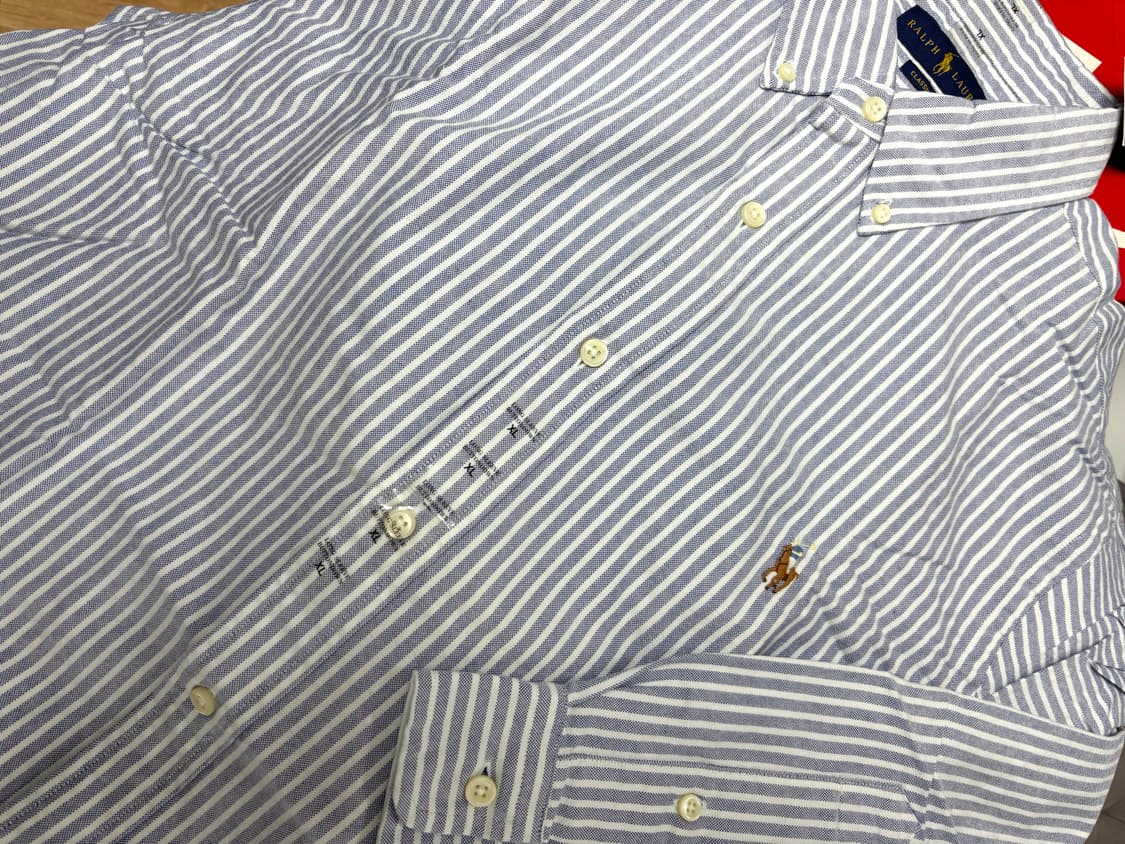 폴로 랄프로렌 스트라이프 셔츠 XL 새제품 / 폴로 셔츠 XL 상품이미지5