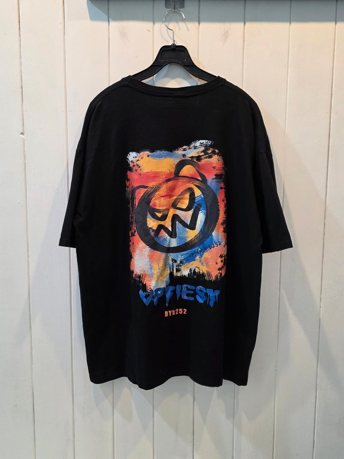 VFFIEST BYB252 케쥬얼 레터링 빈티지 반팔티 상품이미지2