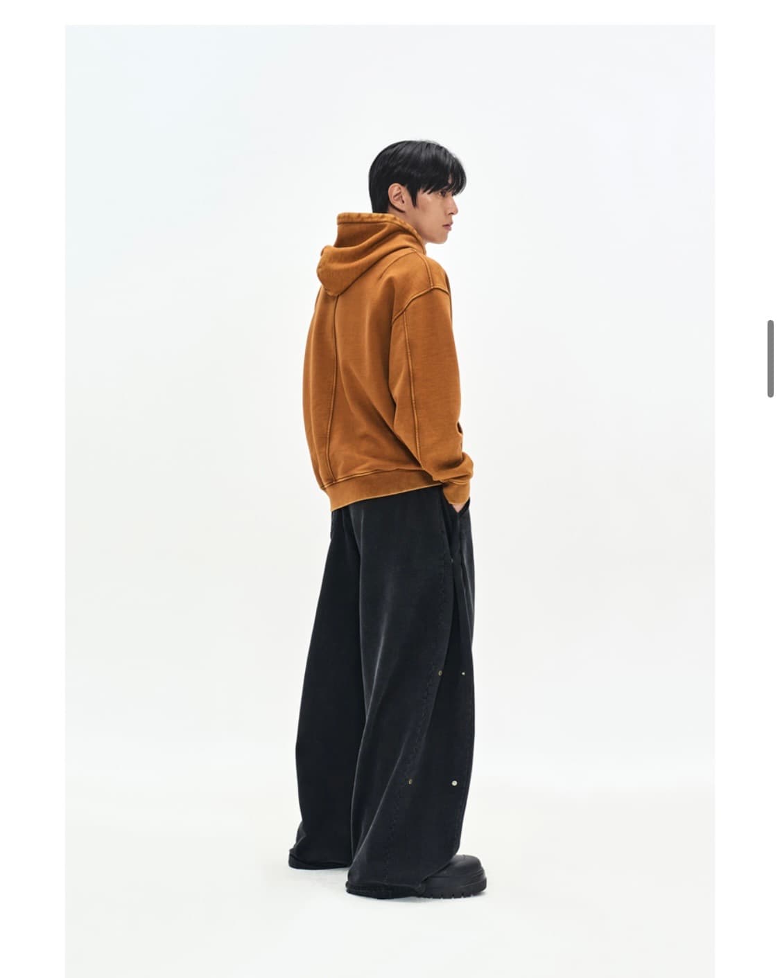 새상품 소버먼트 890G 에시드 오버핏 후드티셔츠 XL 상품이미지4