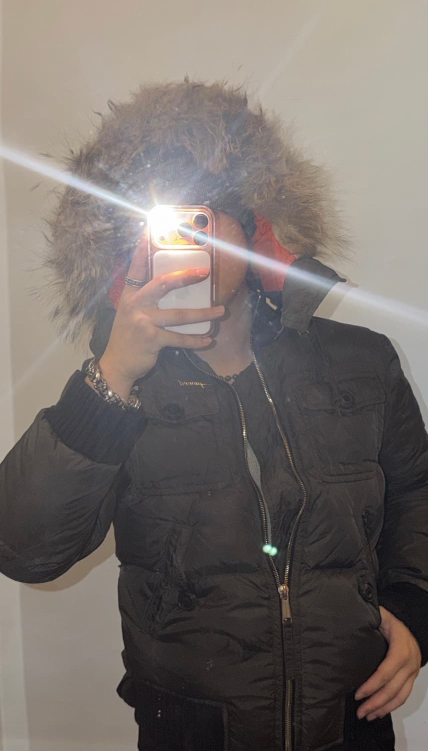 디스퀘어드 퍼후드 패딩자켓 (국내유일) 상품이미지1