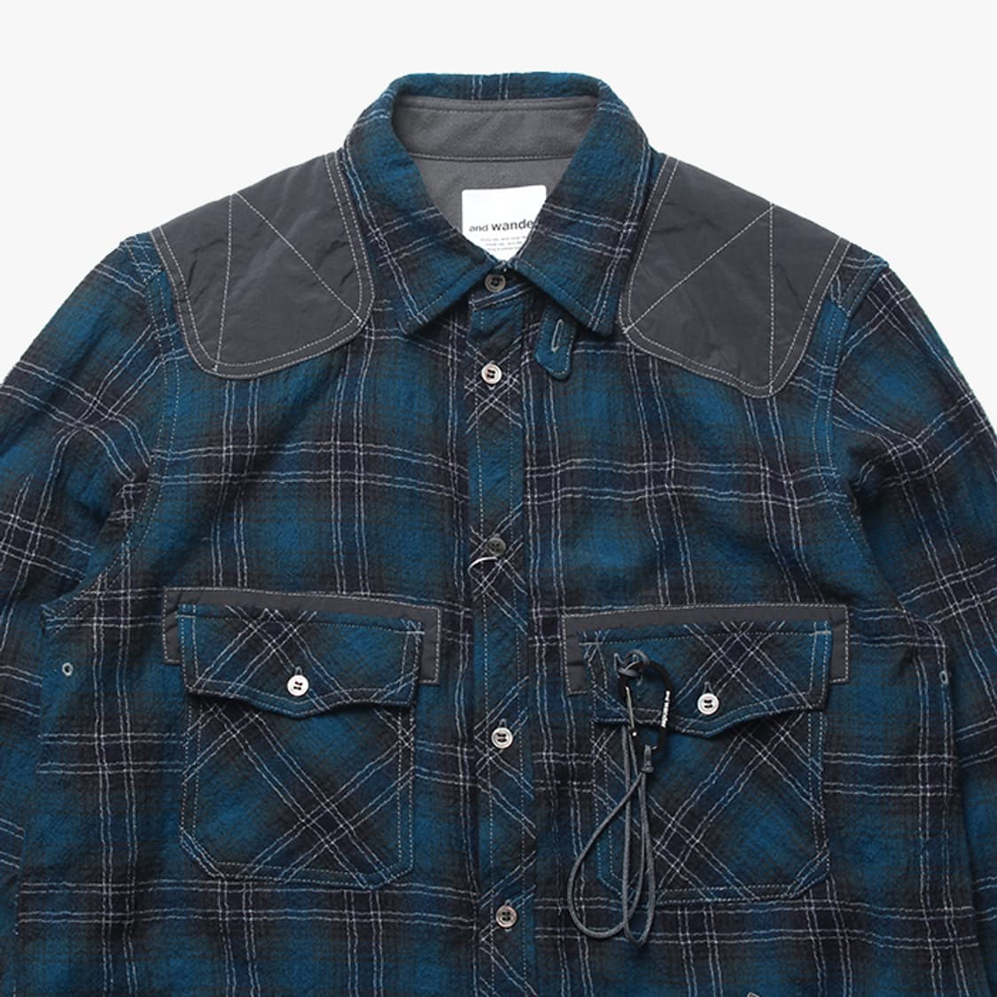  AND WANDER "Blue Check Shirts" 상품이미지2