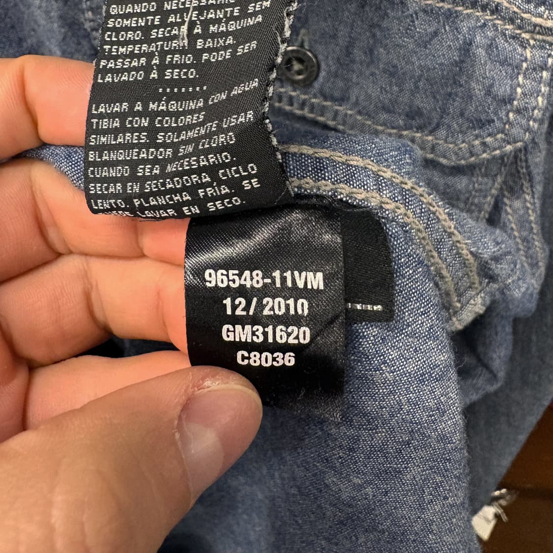 10s 할리데이비슨 HDMC 레이싱 헤리티지 #1 데님워크 셔츠 N283 상품이미지7