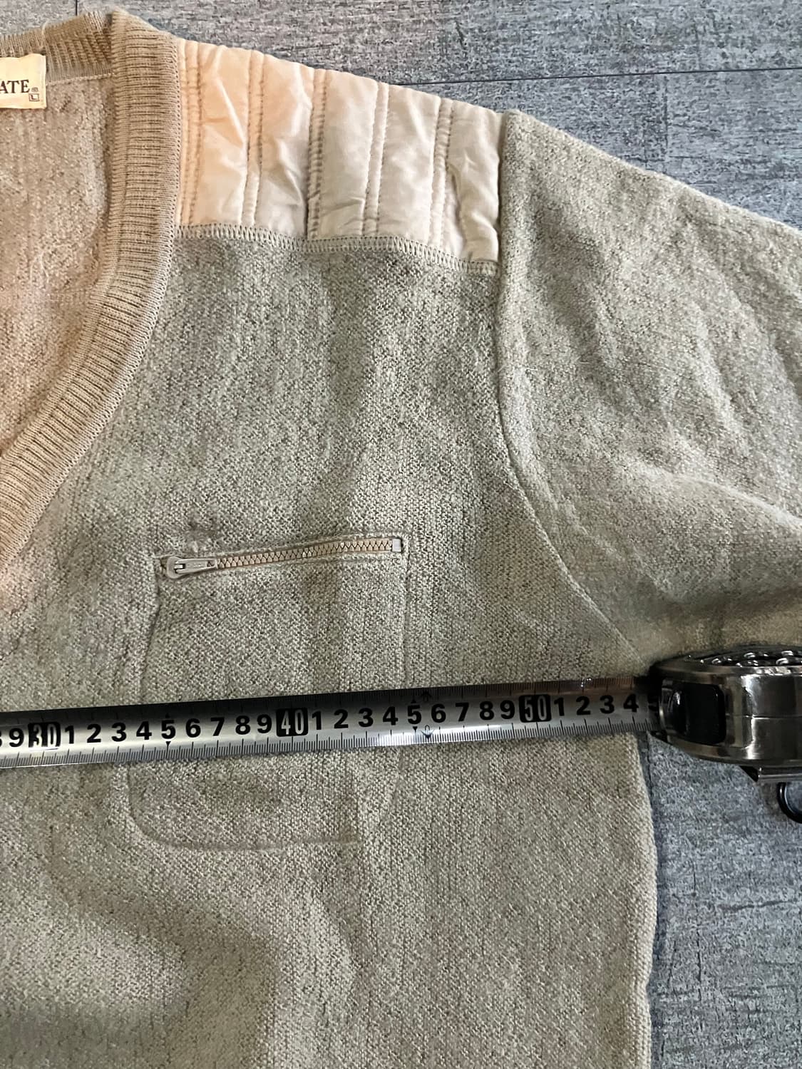 일본빈티지 Greengate 올드스쿨아메카지 혁오풍 원포켓 니트스웨터 상품이미지2