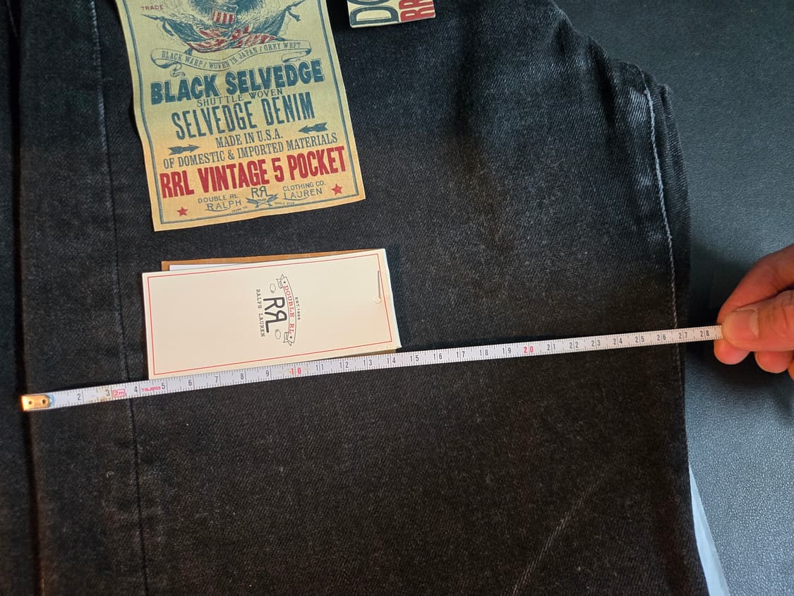 RRL Vintage 5-Pocket Black Selvedge 데님 상품이미지3