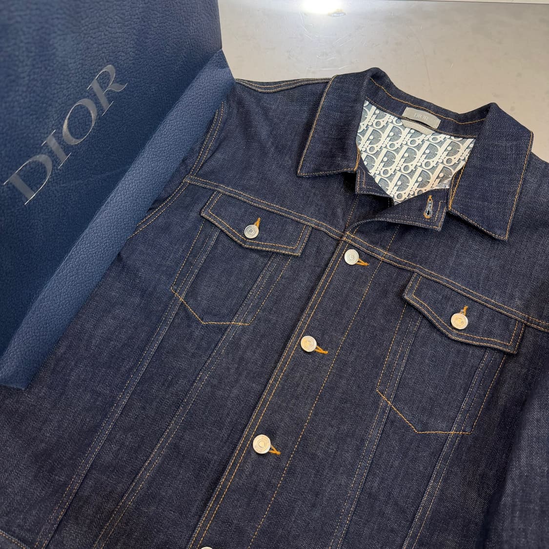 [리오브] 디올 오블리크 자카드 데님 자켓 상품이미지3