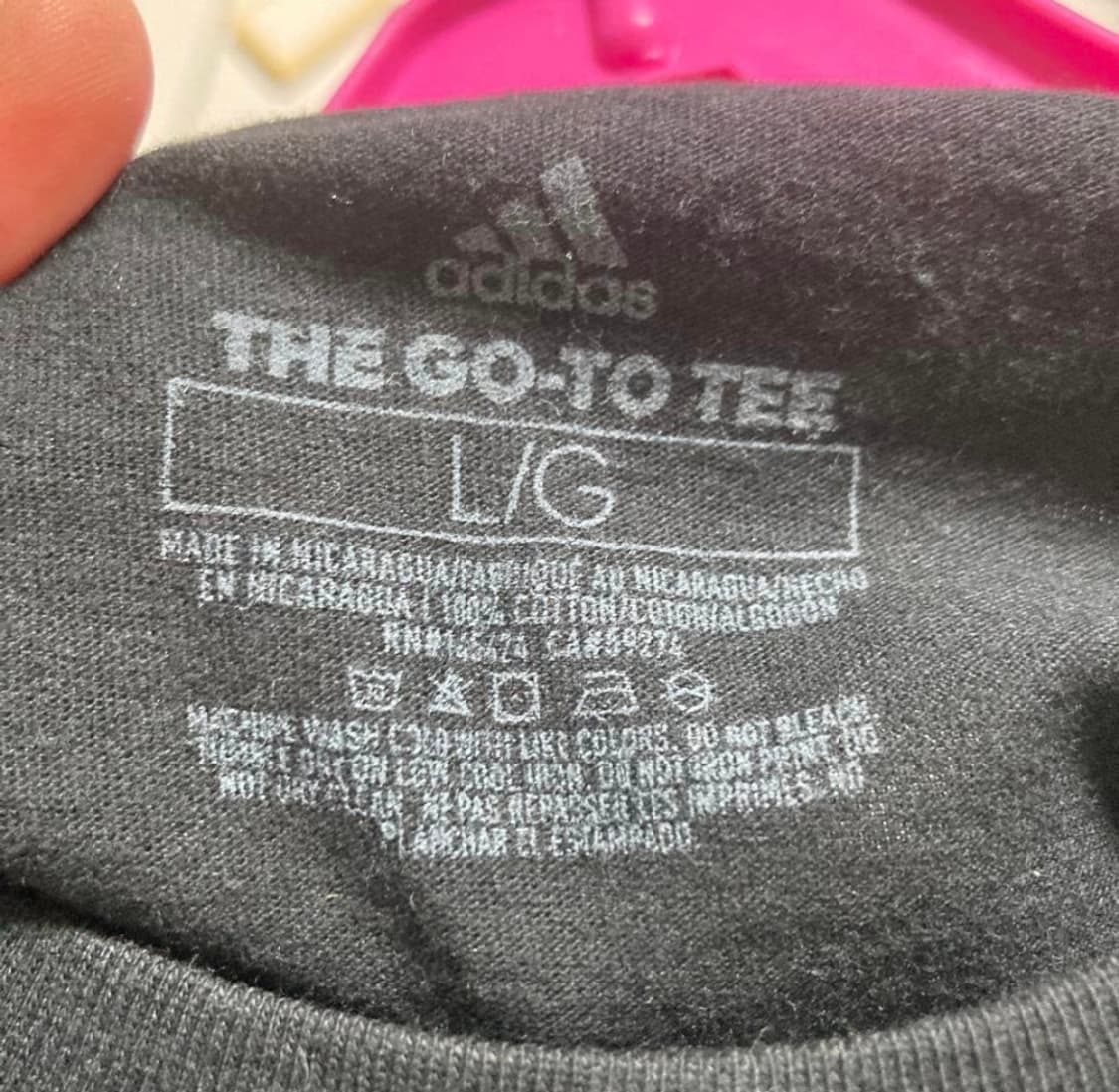 아디다스 택새상품 반팔티 L  상품이미지3