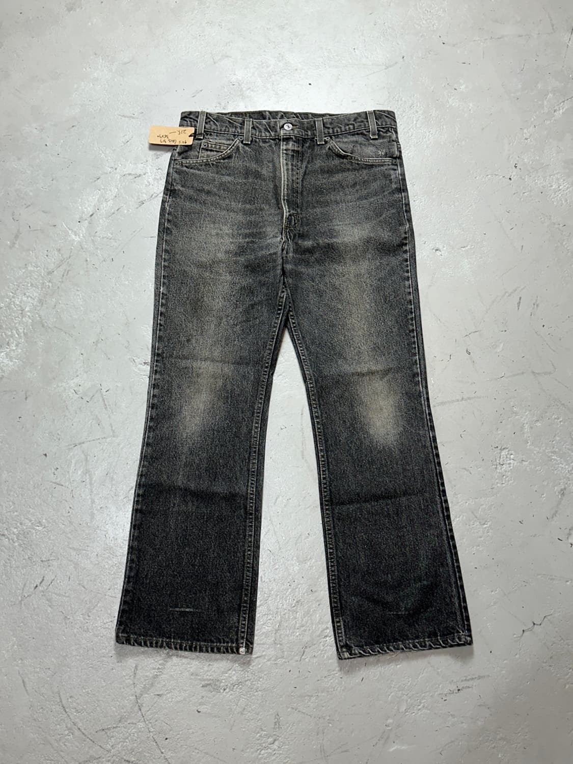 90's USA Made 리바이스 517 블랙 부츠컷 플레어진 상품이미지1