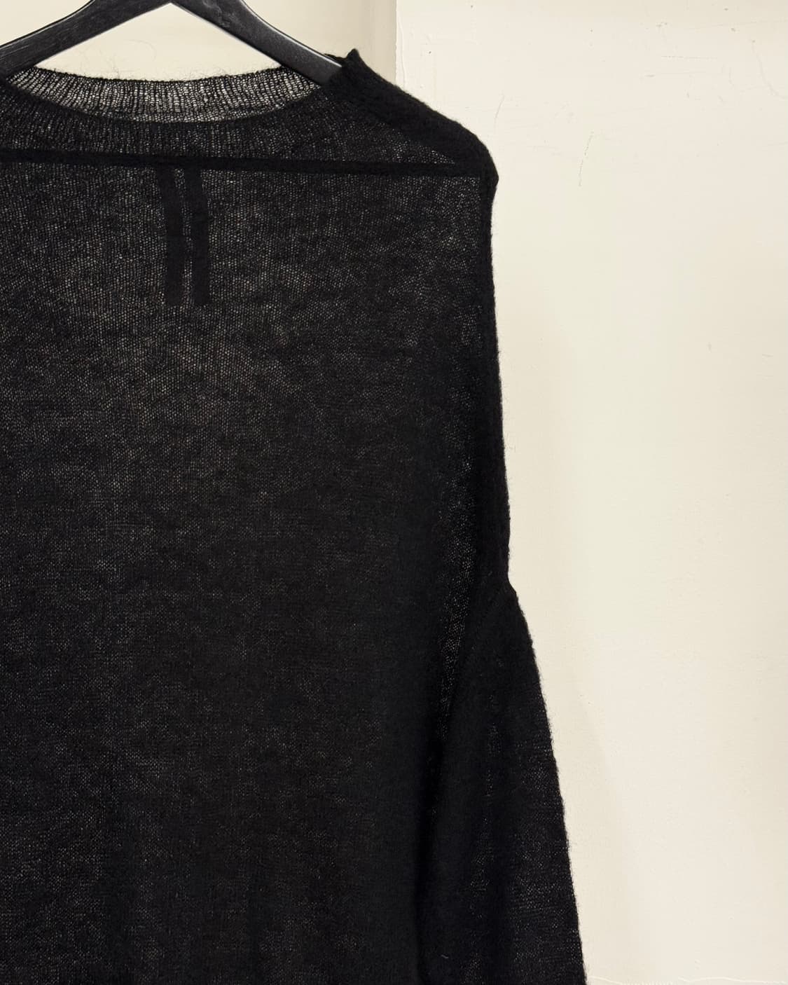 릭 오웬스 블랙 모헤어 블렌드 하이넥 니트 상품이미지4