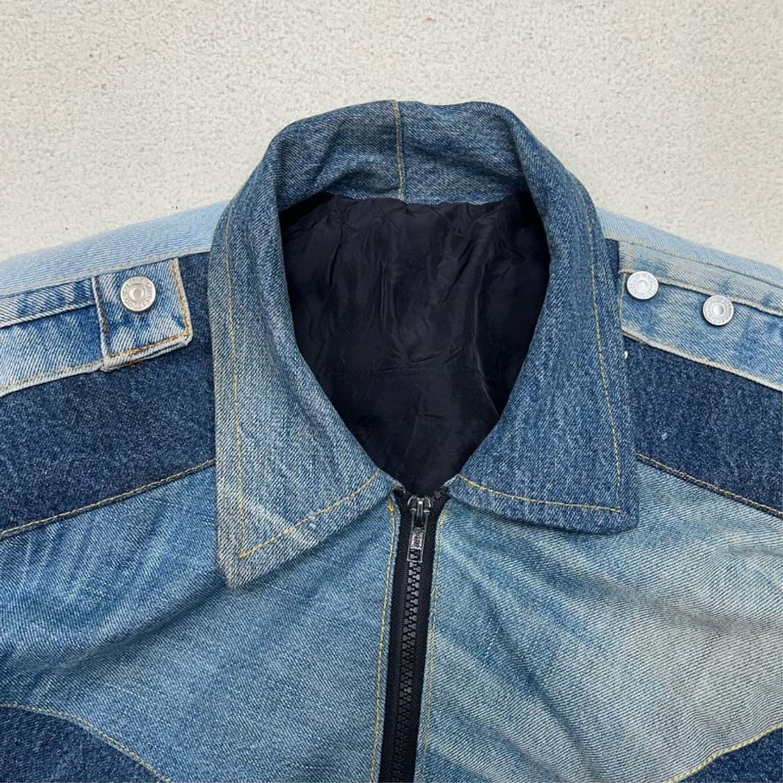 리바이스 리메이크 패치워크 춘추 청자켓 오버핏 OS 상품이미지3