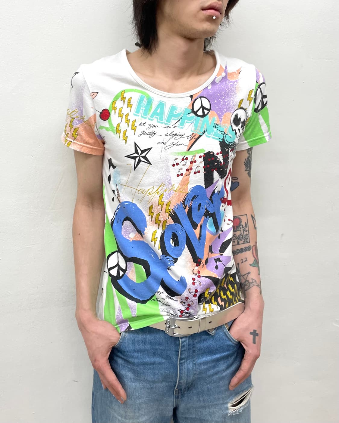 SOLAR Crazy Skull Multi-T-Shirt  상품이미지3