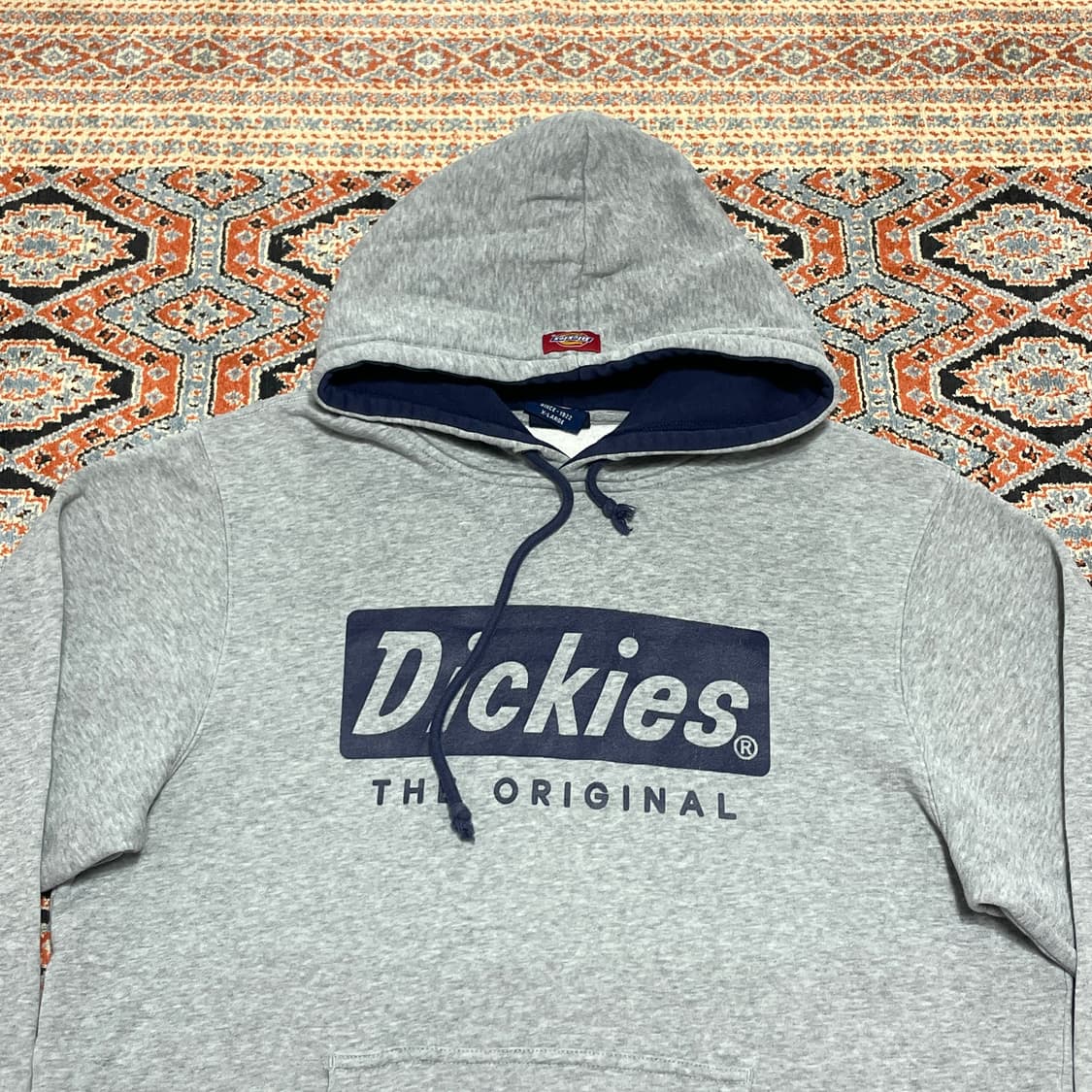 디키즈 스펠로고 그레이 기모 후드티셔츠 남성XL 상품이미지2